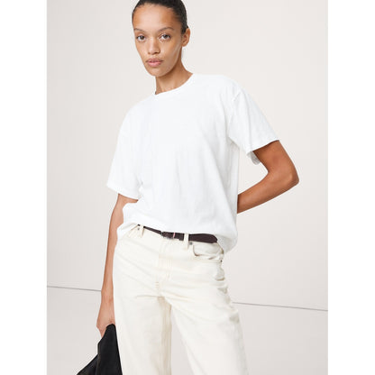 Women's Cotton Slub Boyfriend Crew-Neck T-Shirt