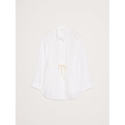 Women's Cotton Poplin Drawstring-Waist Tunic