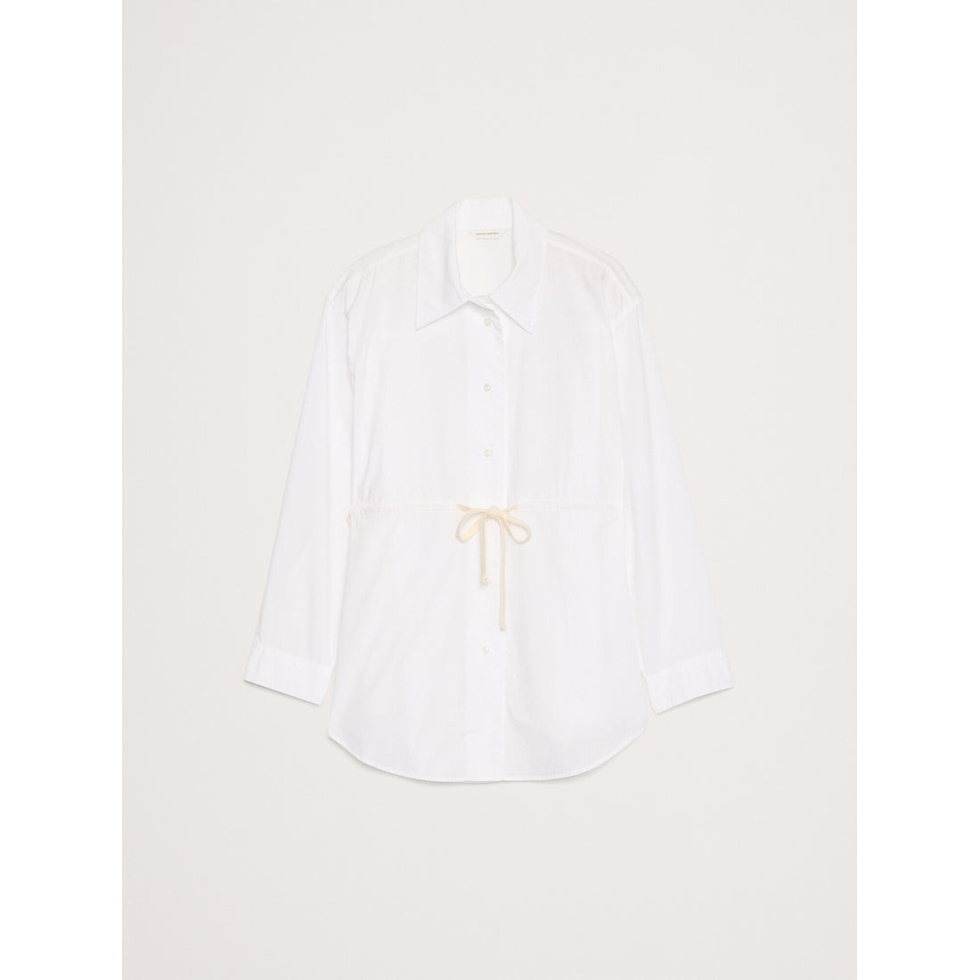 Women's Cotton Poplin Drawstring-Waist Tunic
