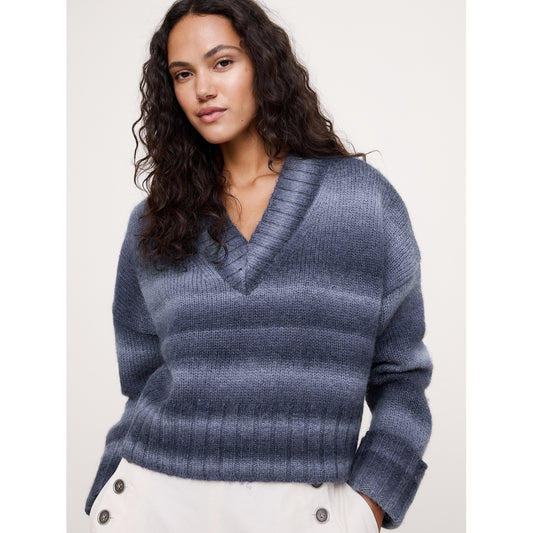 Women's Wool-Alpaca Blend V-Neck Sweater