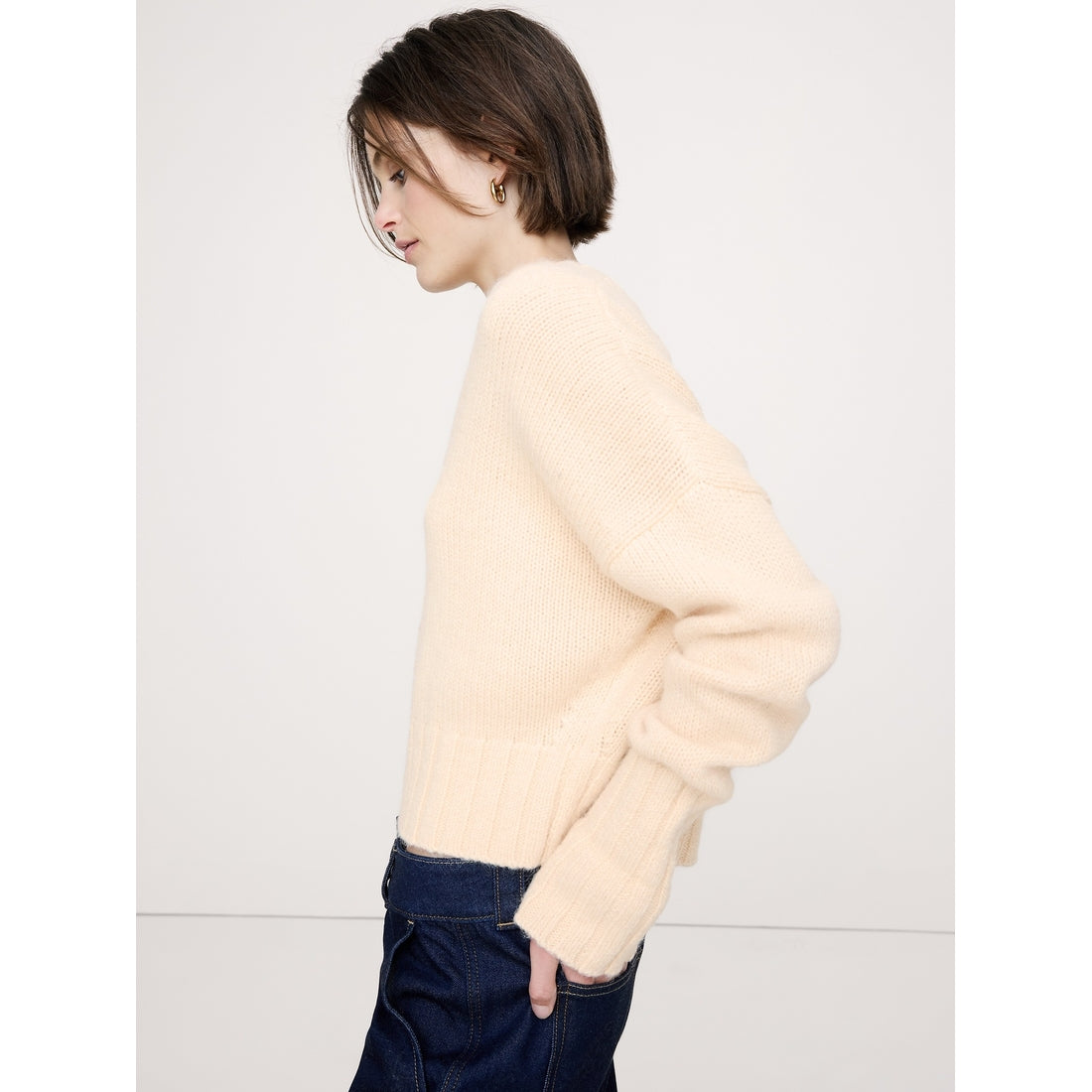 Women's Wool-Alpaca Blend V-Neck Sweater