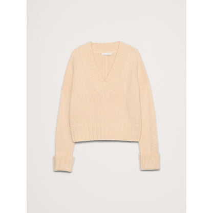 Women's Wool-Alpaca Blend V-Neck Sweater