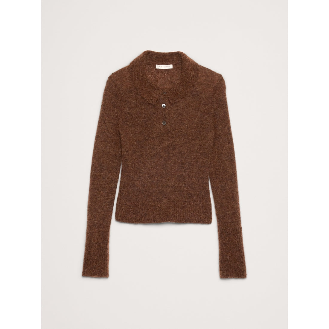 Women's Italian Alpaca-Blend Sweater Polo Shirt