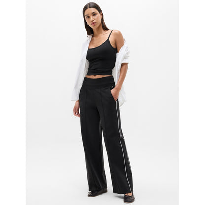 Women's Venice High Rise Track Stripe Wide Leg Pant