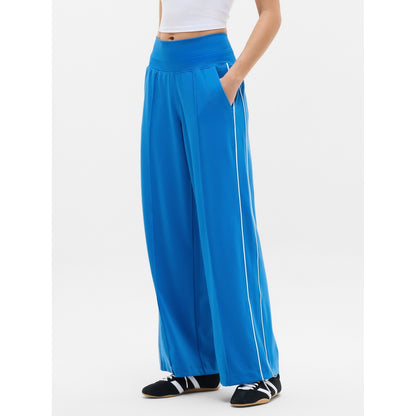 Women's Venice High Rise Track Stripe Wide Leg Pant