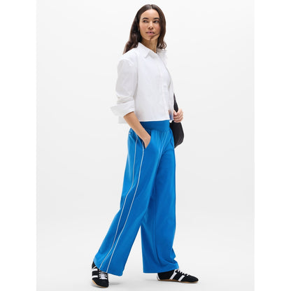 Women's Venice High Rise Track Stripe Wide Leg Pant