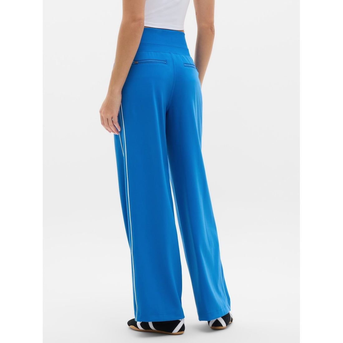 Women's Venice High Rise Track Stripe Wide Leg Pant