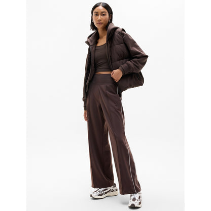 Women's Venice High Rise Track Stripe Wide Leg Pant
