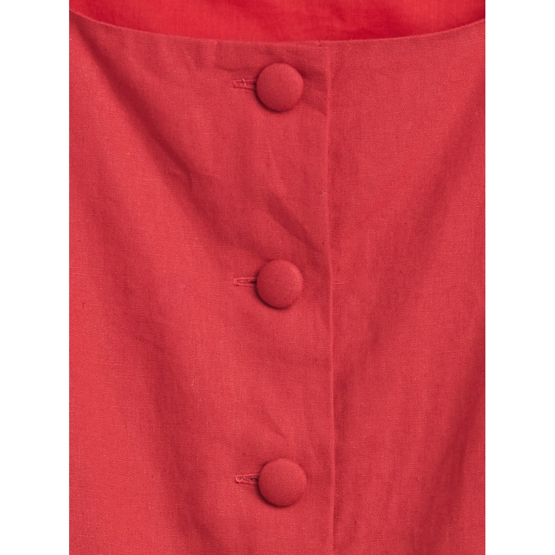 Women's Linen-Blend Button-Front Shell Top