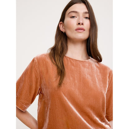 Women's Drapey Velvet Top