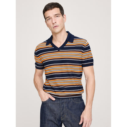 Men's Cotton Sweater Polo Shirt