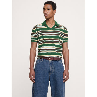 Men's Cotton Sweater Polo Shirt