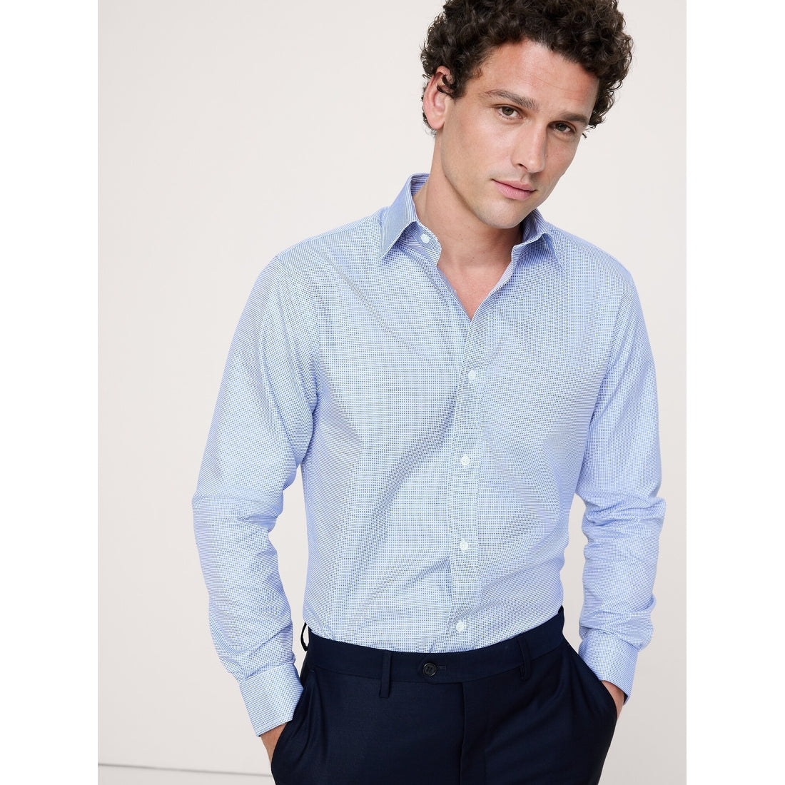 Men's Standard-Fit Wrinkle-Resistant Dress Shirt
