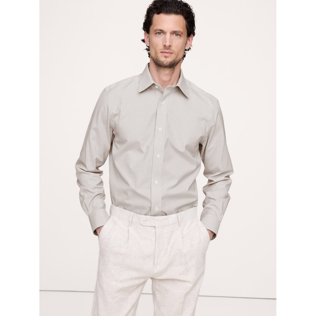 Men's Standard-Fit Wrinkle-Resistant Dress Shirt