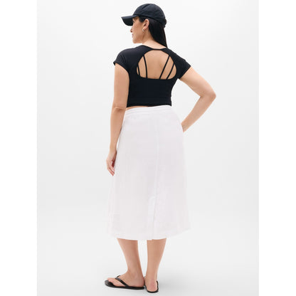 Women's Retreat Linen Midi Skirt
