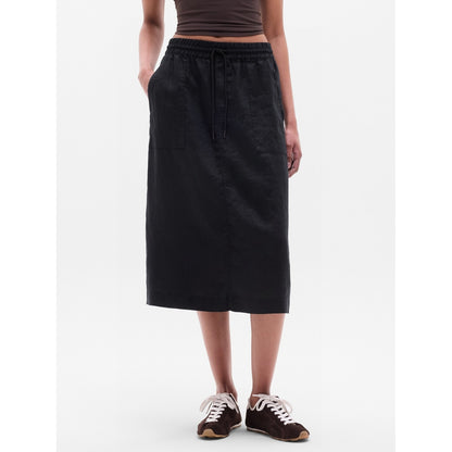 Women's Retreat Linen Midi Skirt