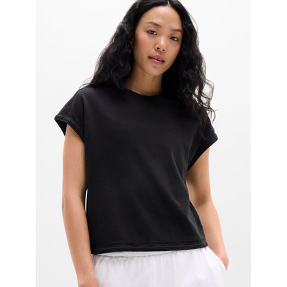 Women's Airy Cotton Terry Sweatshirt Tee