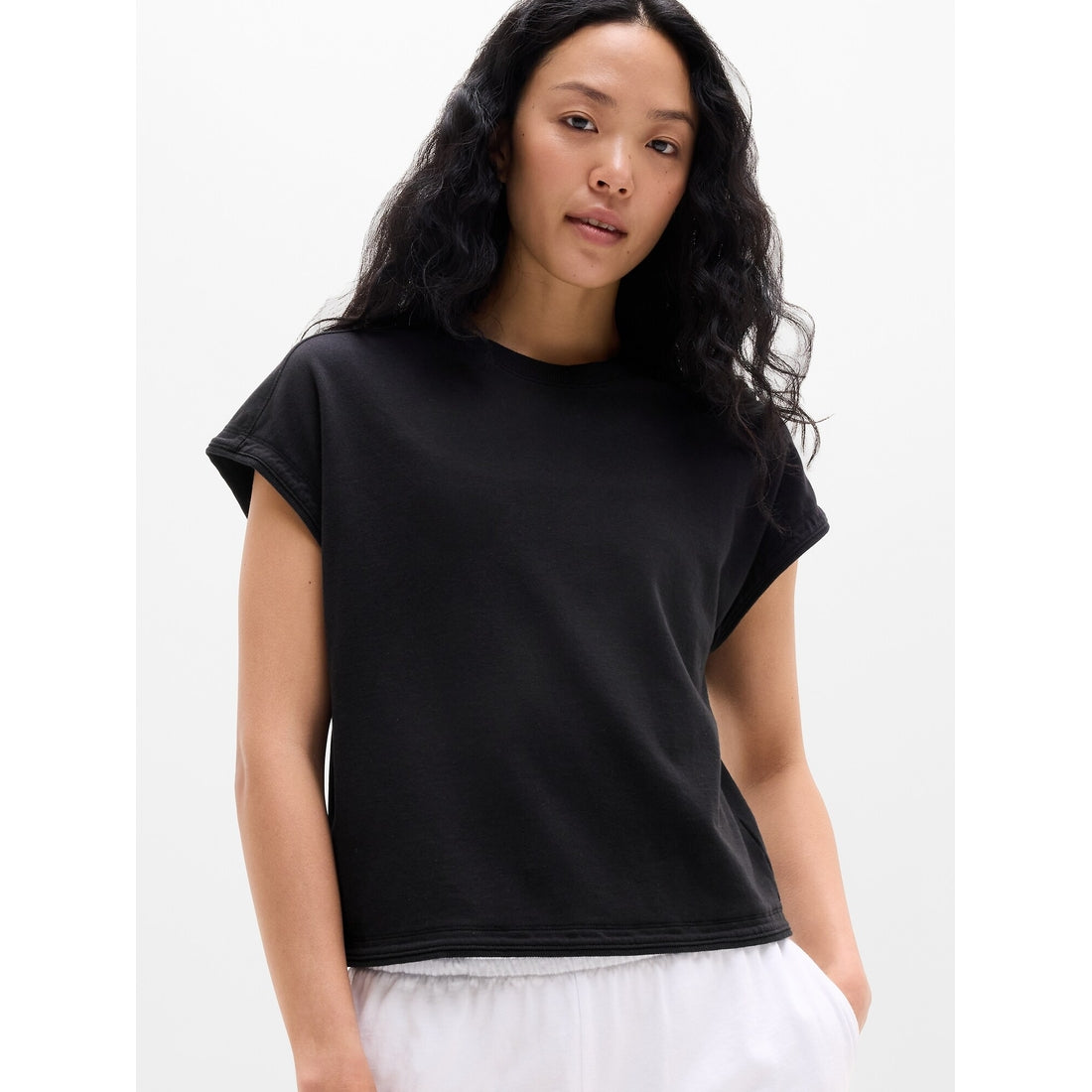 Women's Airy Cotton Terry Sweatshirt Tee