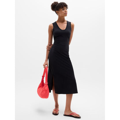 Women's Essential V-Neck Midi Dress