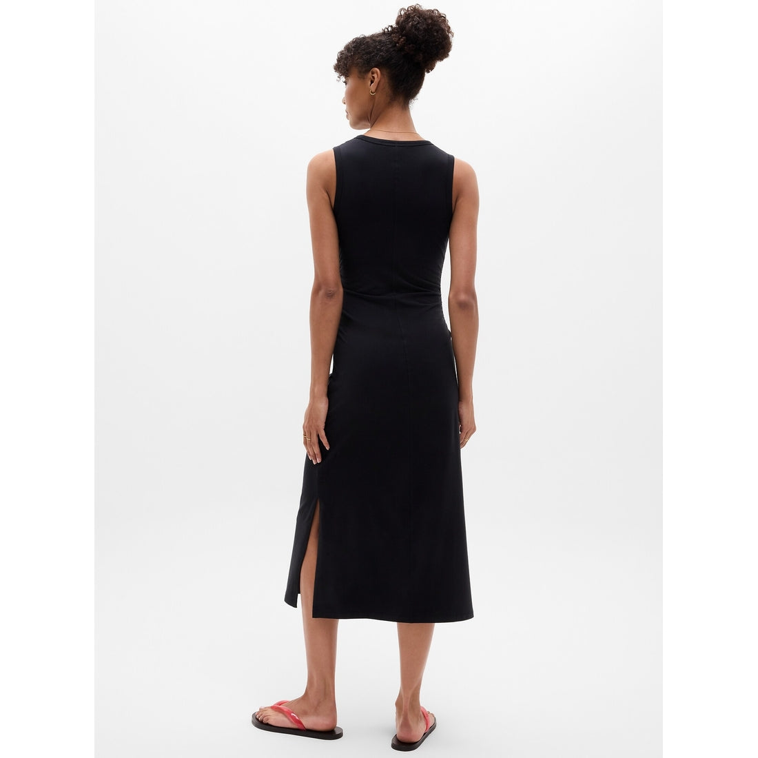 Women's Essential V-Neck Midi Dress