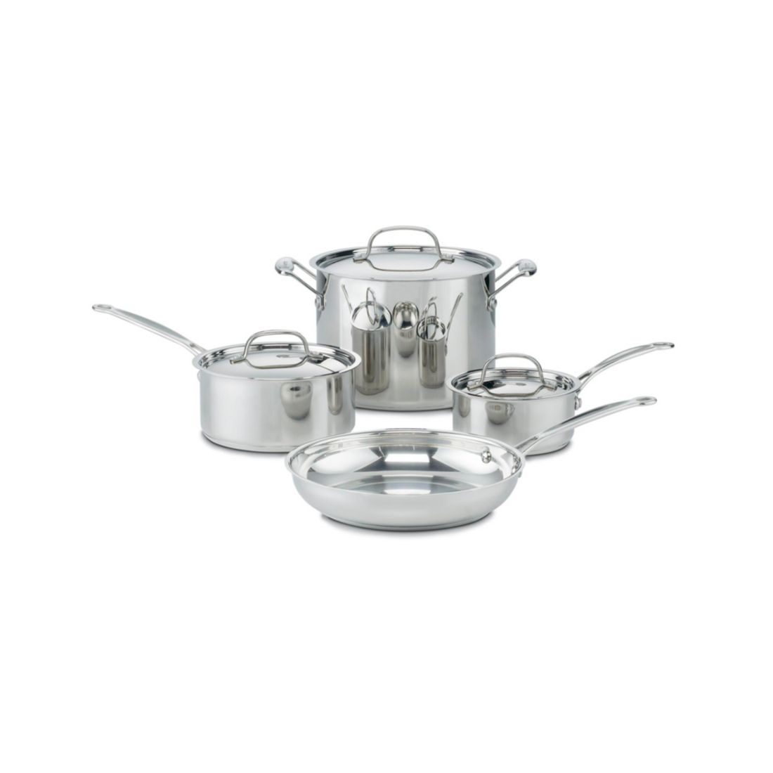 Cuisinart Chef's Classic Stainless Steel 7 Piece Cookware Set