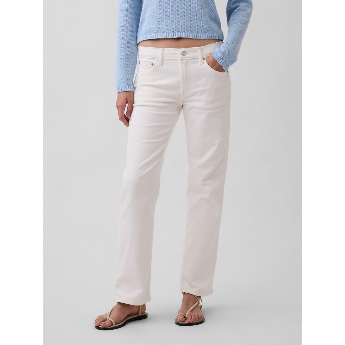 Women's Mid Rise Straight Jeans