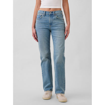 Women's Mid Rise Straight Jeans