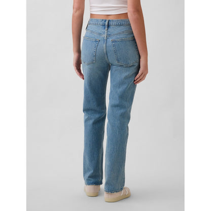 Women's Mid Rise Straight Jeans