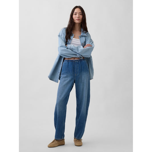 Women's High Rise Easy Barrel Jeans