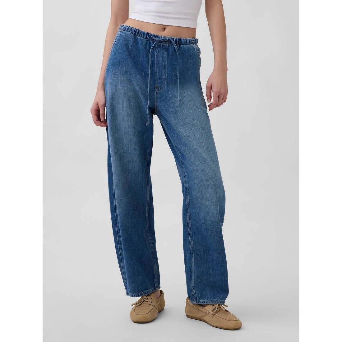 Women's High Rise Easy Barrel Jeans