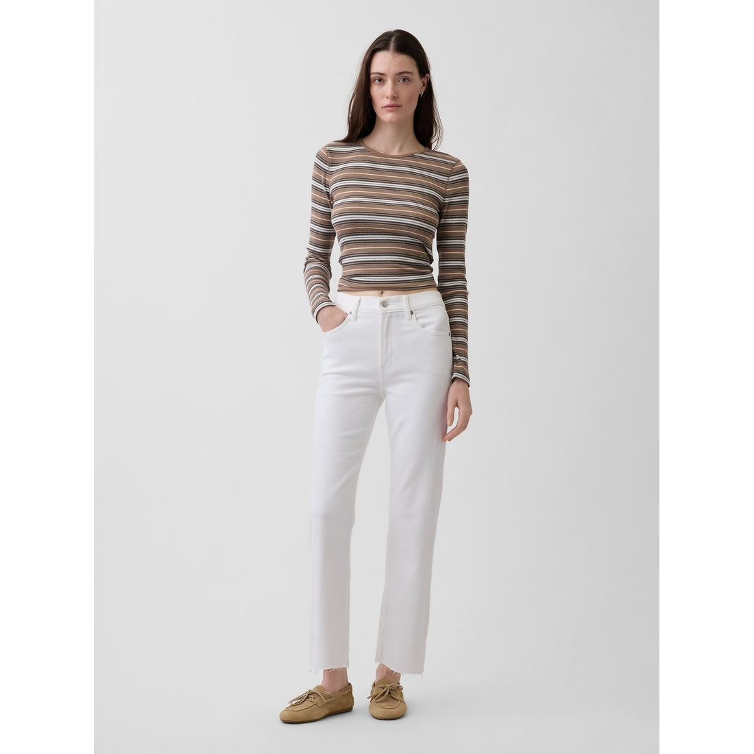 Women's High Rise '90S Slim Straight Crop Jeans