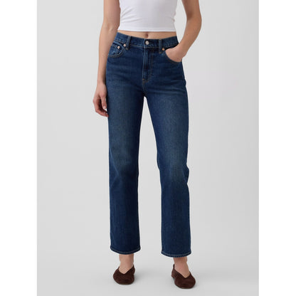 Women's High Rise '90S Slim Straight Crop Jeans