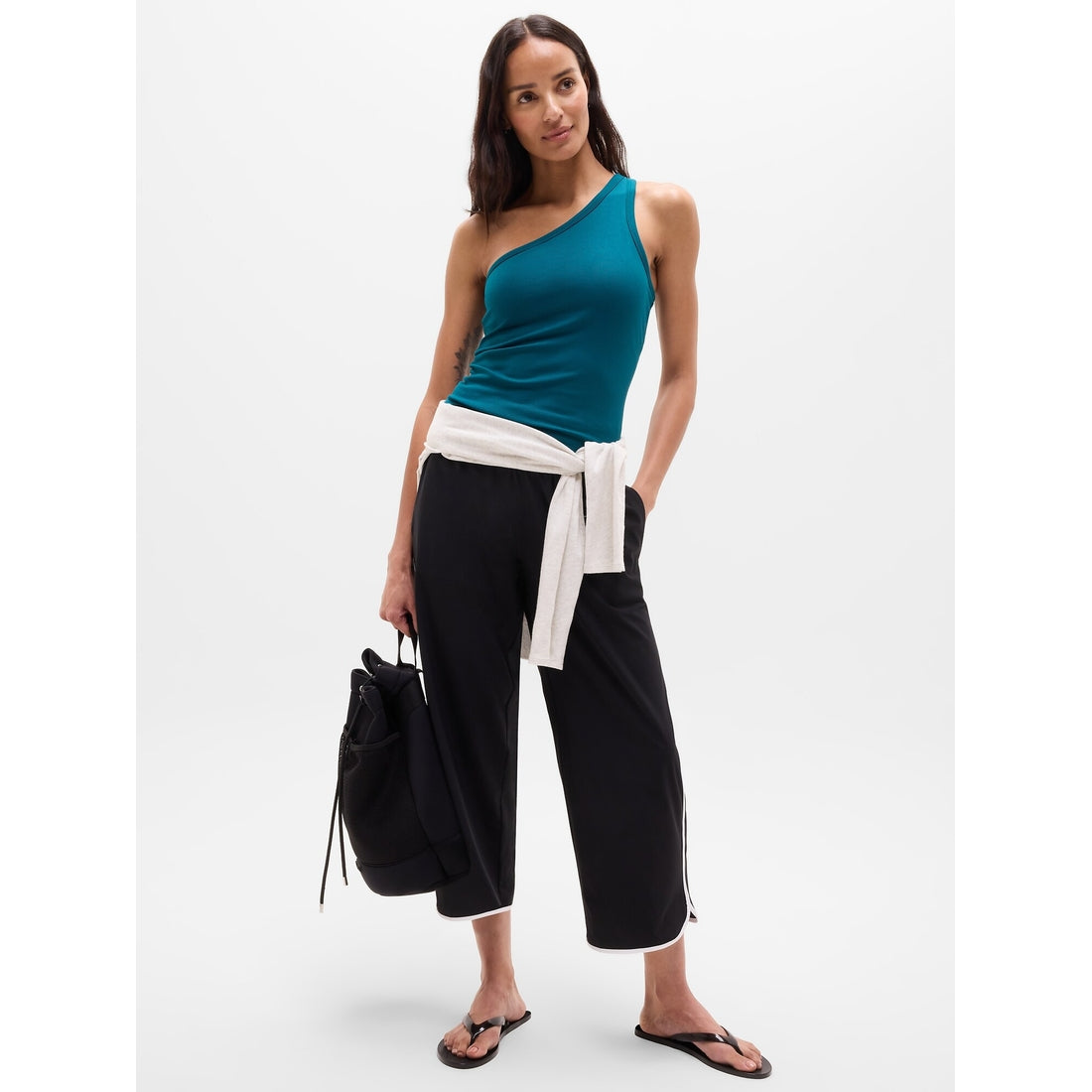 Women's Signature Rib Asym One Shoulder Support Top