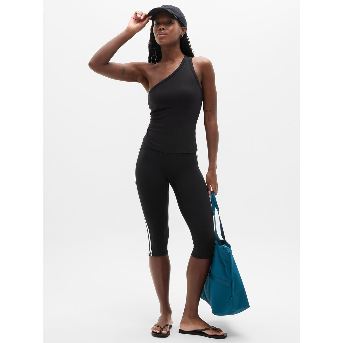 Women's Signature Rib Asym One Shoulder Support Top