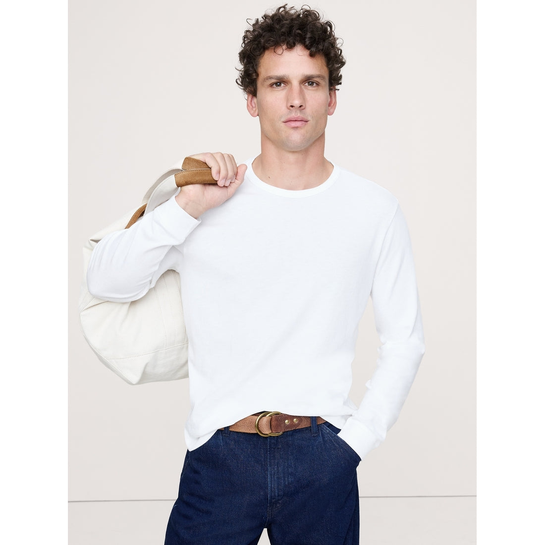 Men's Cotton Jersey Long-Sleeve T-Shirt