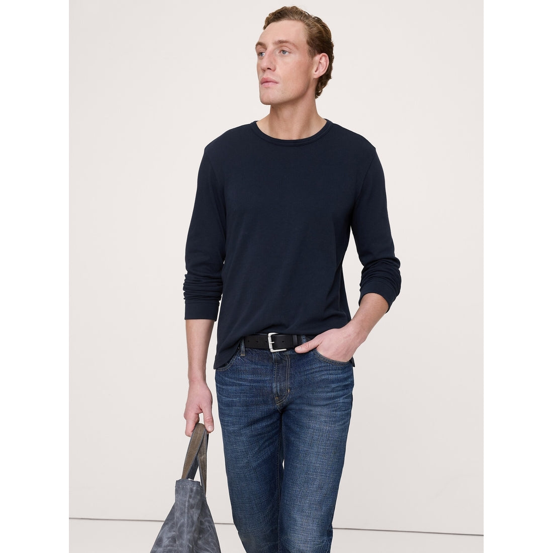 Men's Cotton Jersey Long-Sleeve T-Shirt