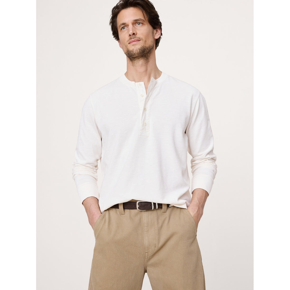 Men's Heritage Cotton Slub Henley T-Shirt