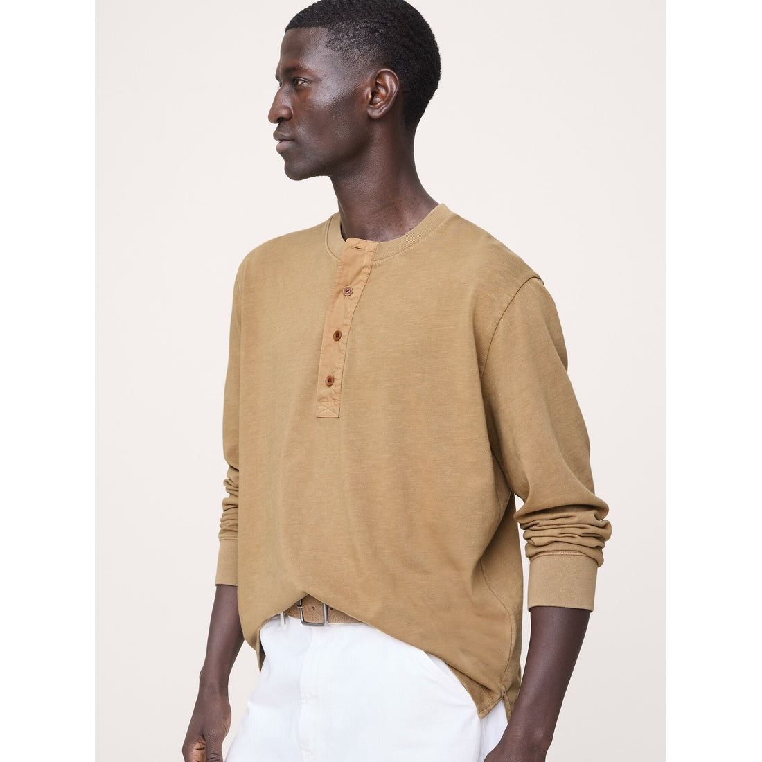 Men's Heritage Cotton Slub Henley T-Shirt