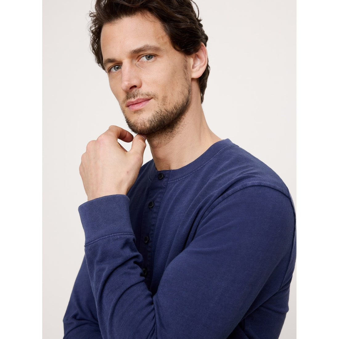 Men's Heritage Cotton Slub Henley T-Shirt