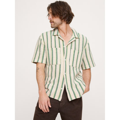 Men's Stripe Knit Resort Shirt