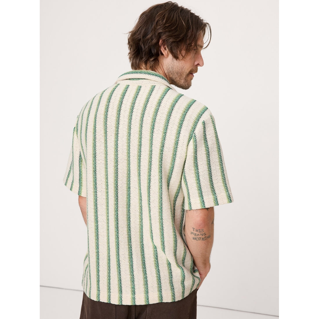 Men's Stripe Knit Resort Shirt