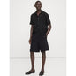 Men's Relaxed Cotton-Fleece Pleated Pull-On Short