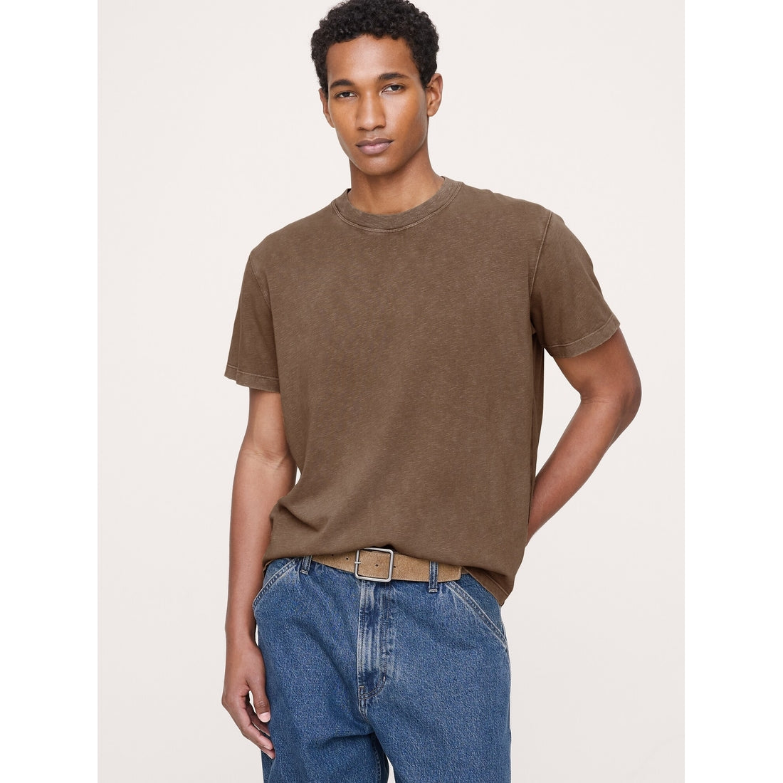 Men's Heritage Cotton Slub Crew-Neck T-Shirt