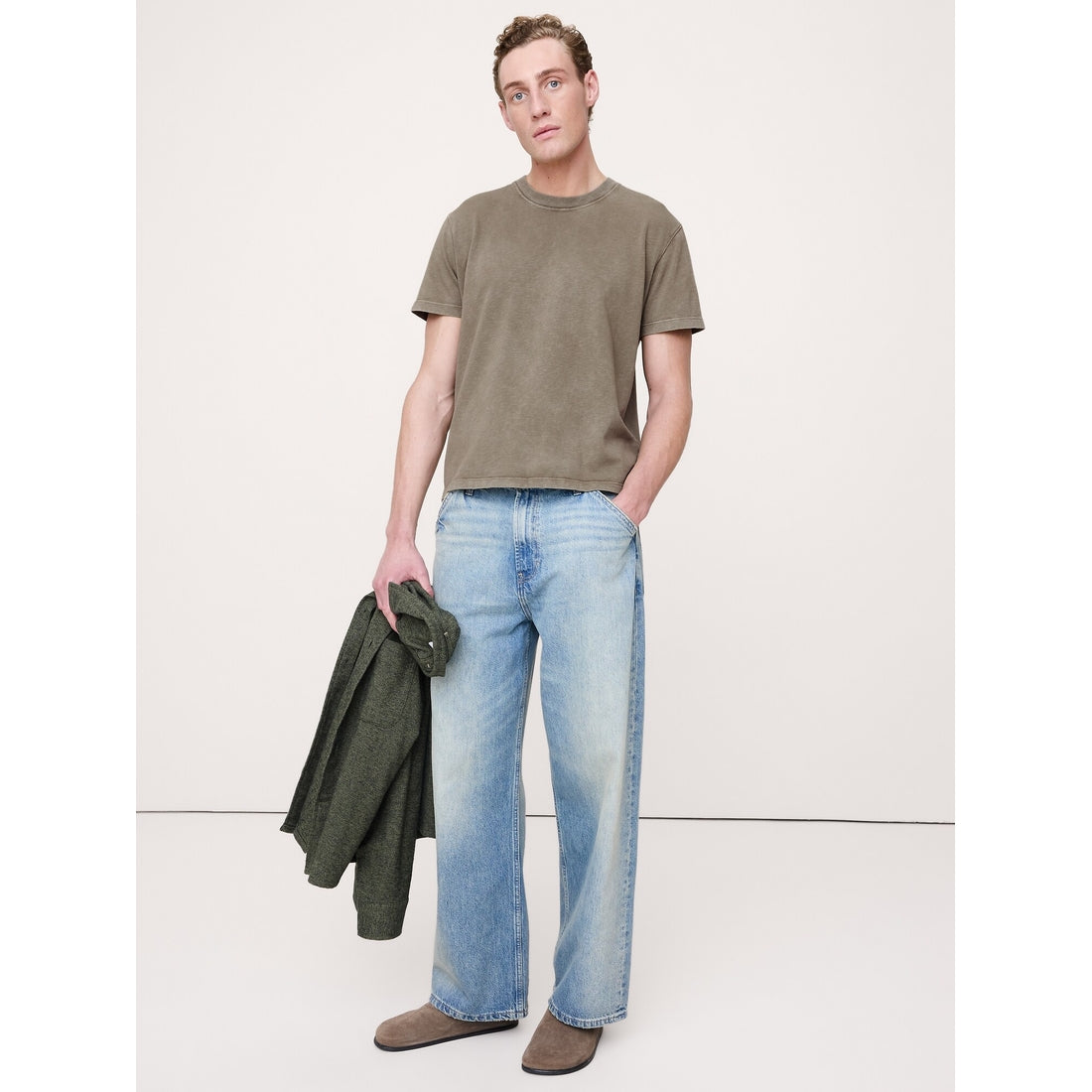 Men's Heritage Cotton Slub Crew-Neck T-Shirt