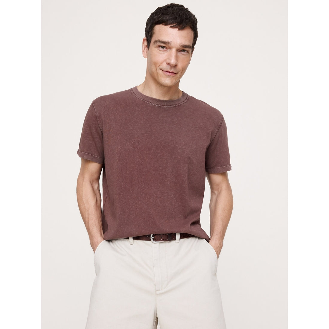 Men's Heritage Cotton Slub Crew-Neck T-Shirt