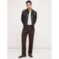 Men's Straight Italian Linen-Cotton Pull-On Pant