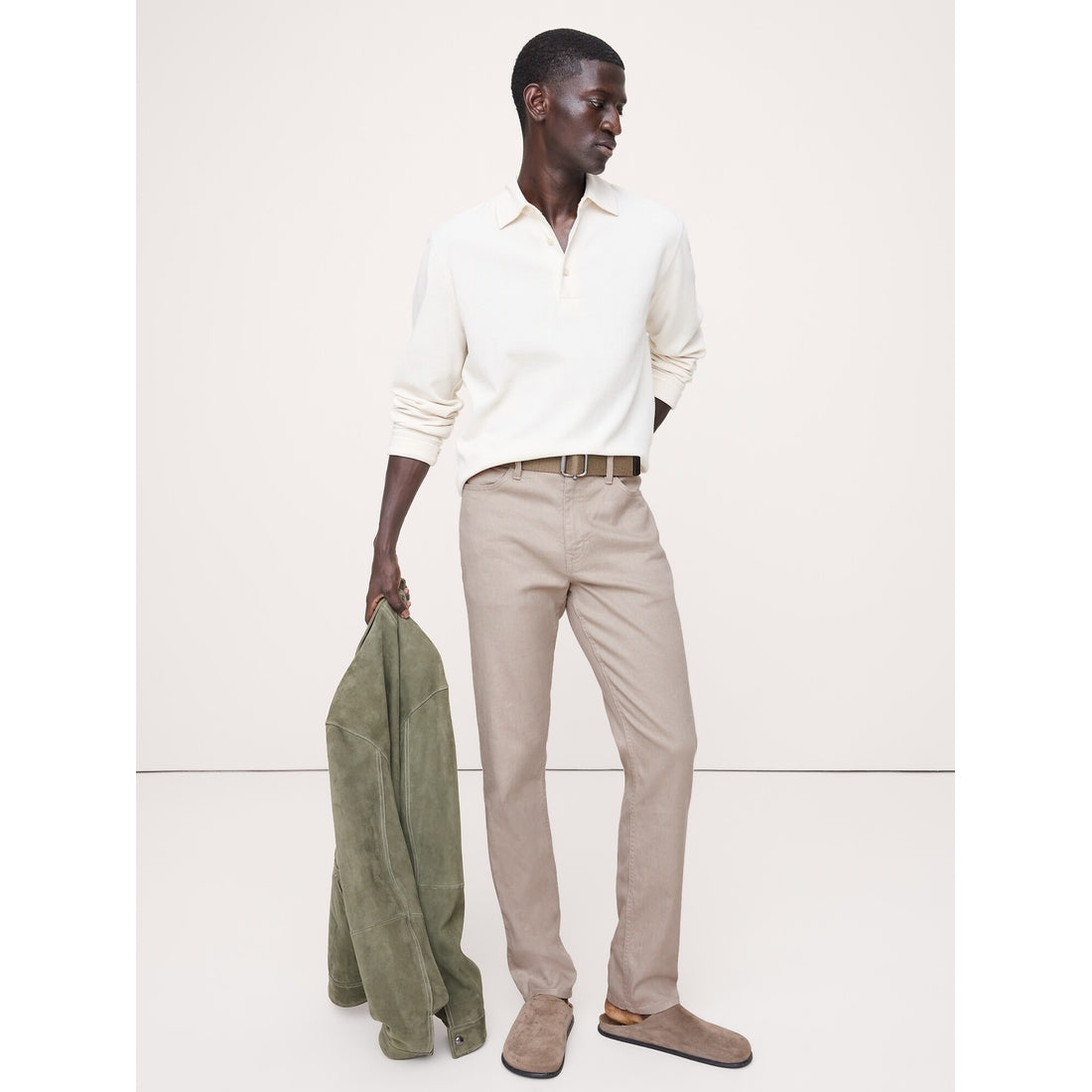 Men's Slim Linen-Cotton Traveler Pant
