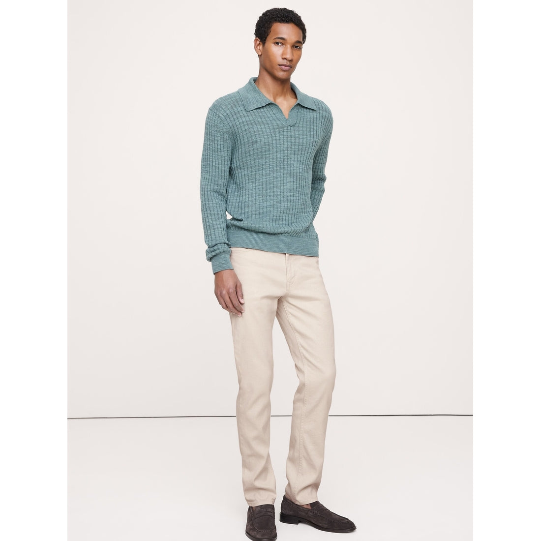 Men's Slim Linen-Cotton Traveler Pant