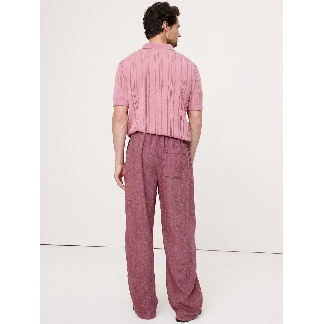 Men's Relaxed Linen Pull-On Beach Pant