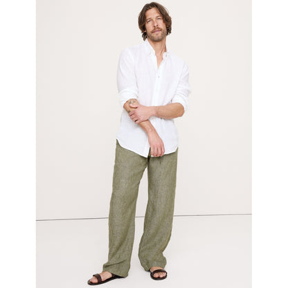 Men's Relaxed Linen Pull-On Beach Pant